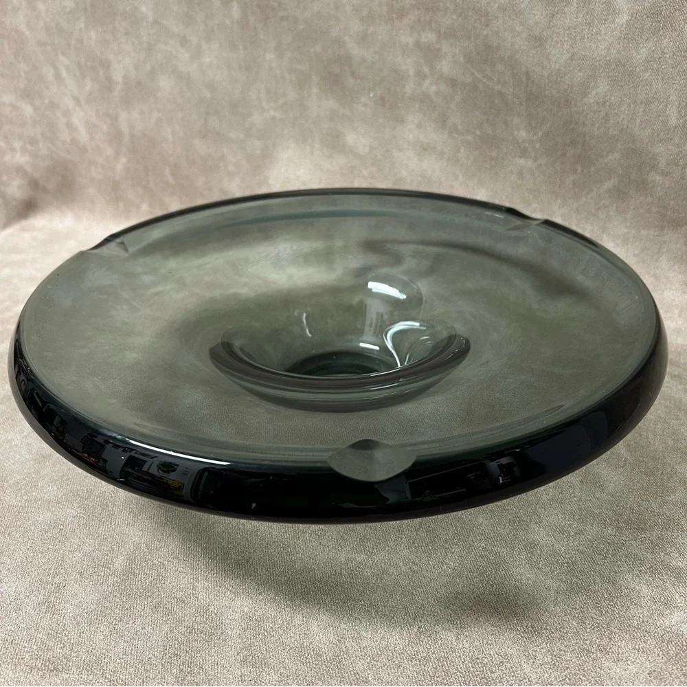 A.D. Copier - Glasfabriek Leerdam - Heavy glass dish, CA 1937 - Glass